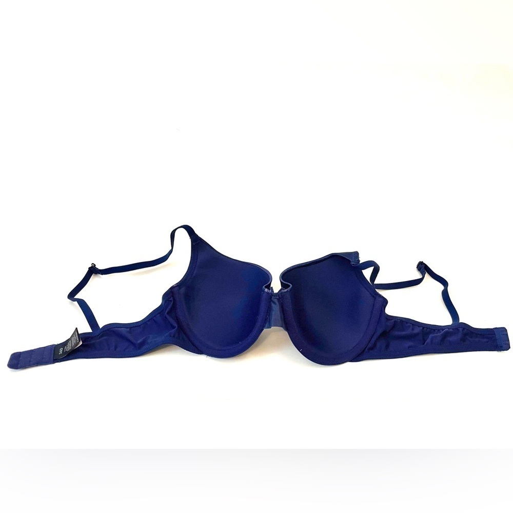 George Navy Bra with Satin Trim. Size 36D - Picture 6 of 7